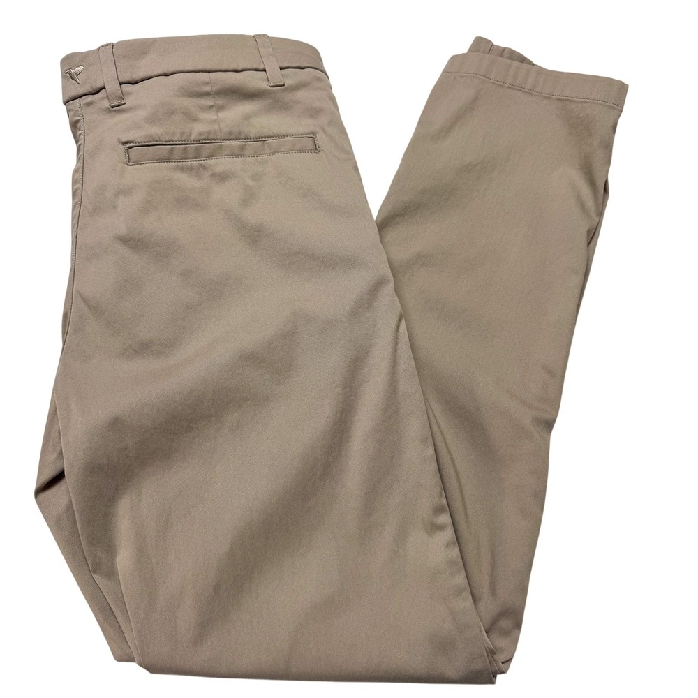Birddogs Golf Pants Mens 32x31 Beige Stretch Khaki Chino Slim Casual Travel